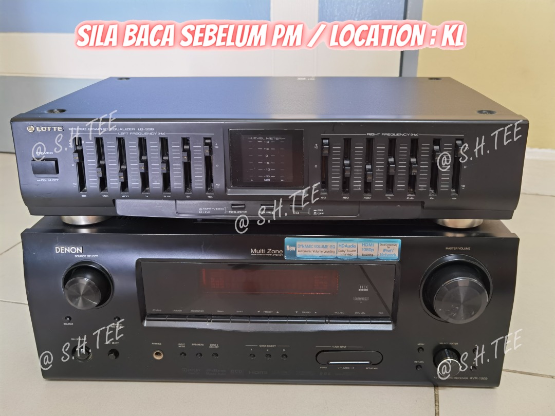 Equalizer Lotte Graphic 7 Band (Korea) & Amplifier Denon AV Receiver 7.