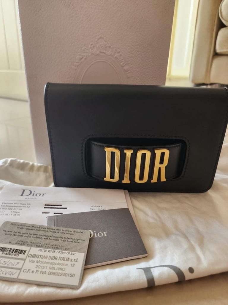 Excellent Dior Revolution Clutch Black 2017 25x5x14cm Db ori rec card box dv