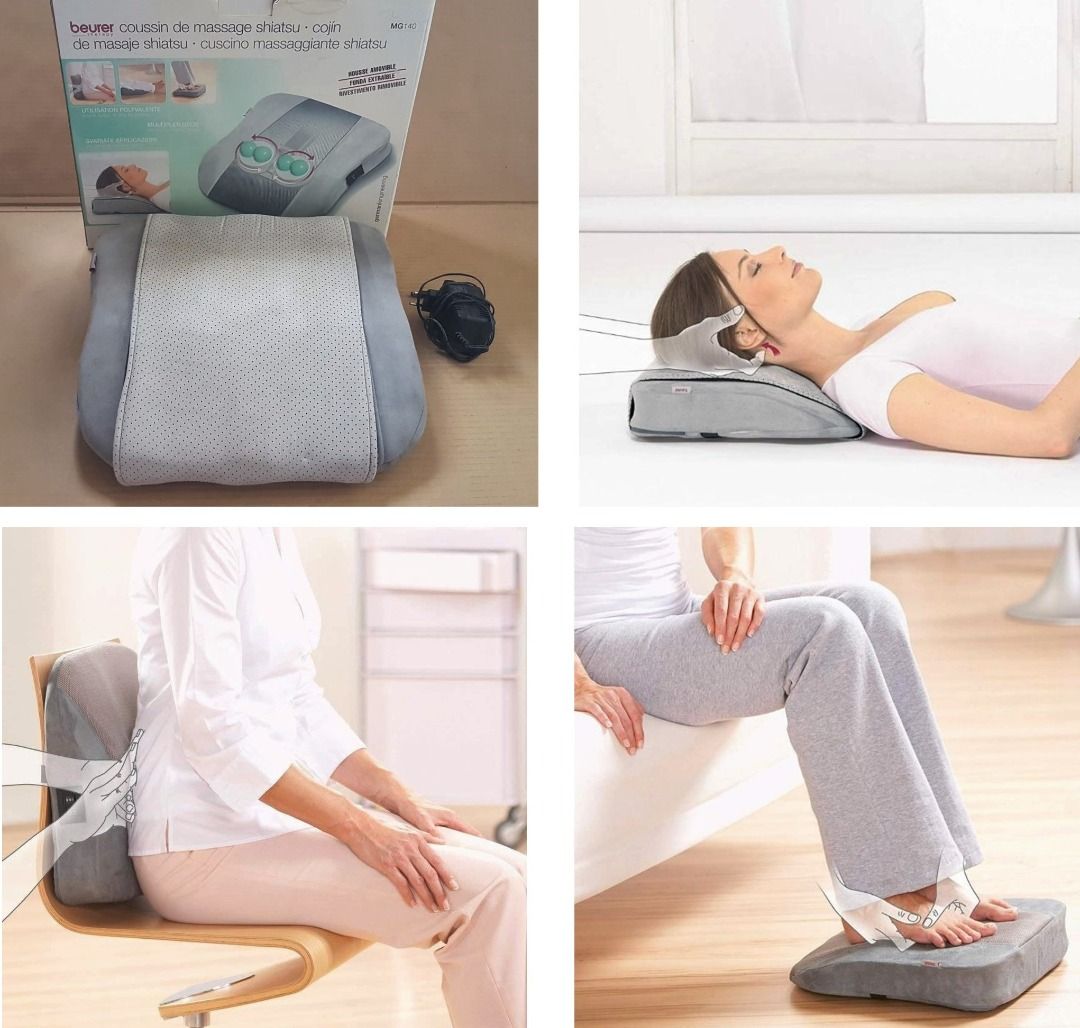 Exclusive Beurer MG 140 Shiatsu Massager Cushion, Germany, Massager for  neck, back, legs, Designer Product, Massage technology, High Quality,  Muscle