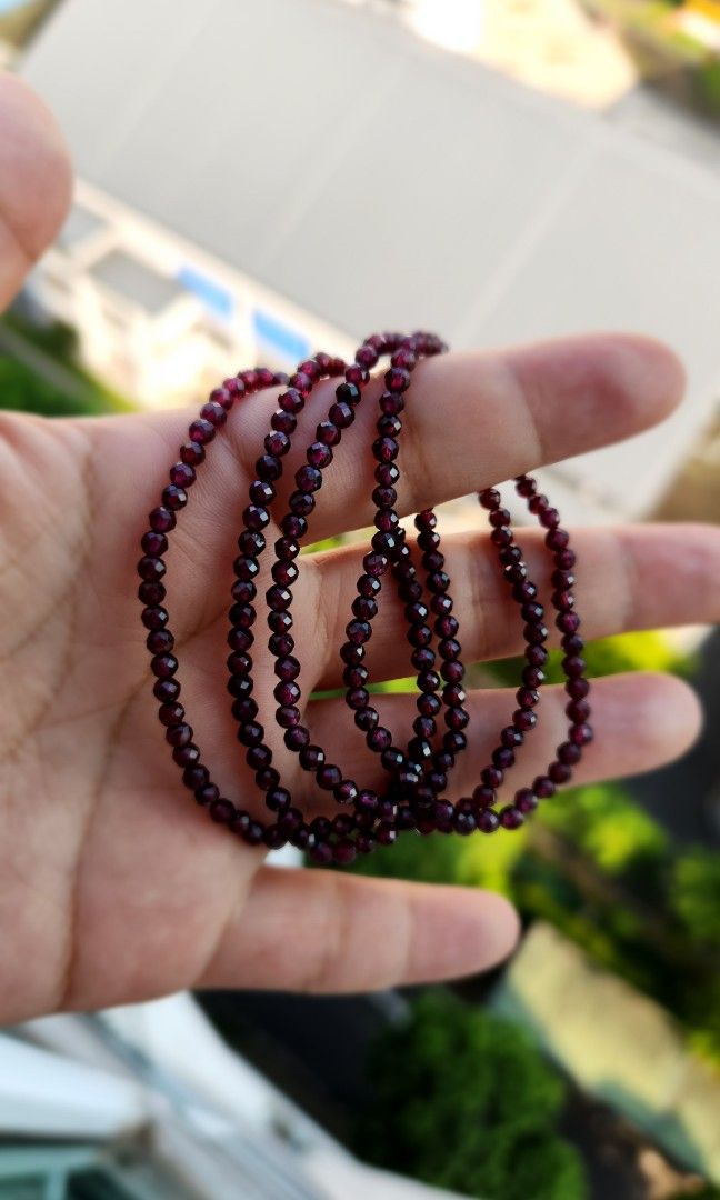 Garnet beads clearance for jewelry making