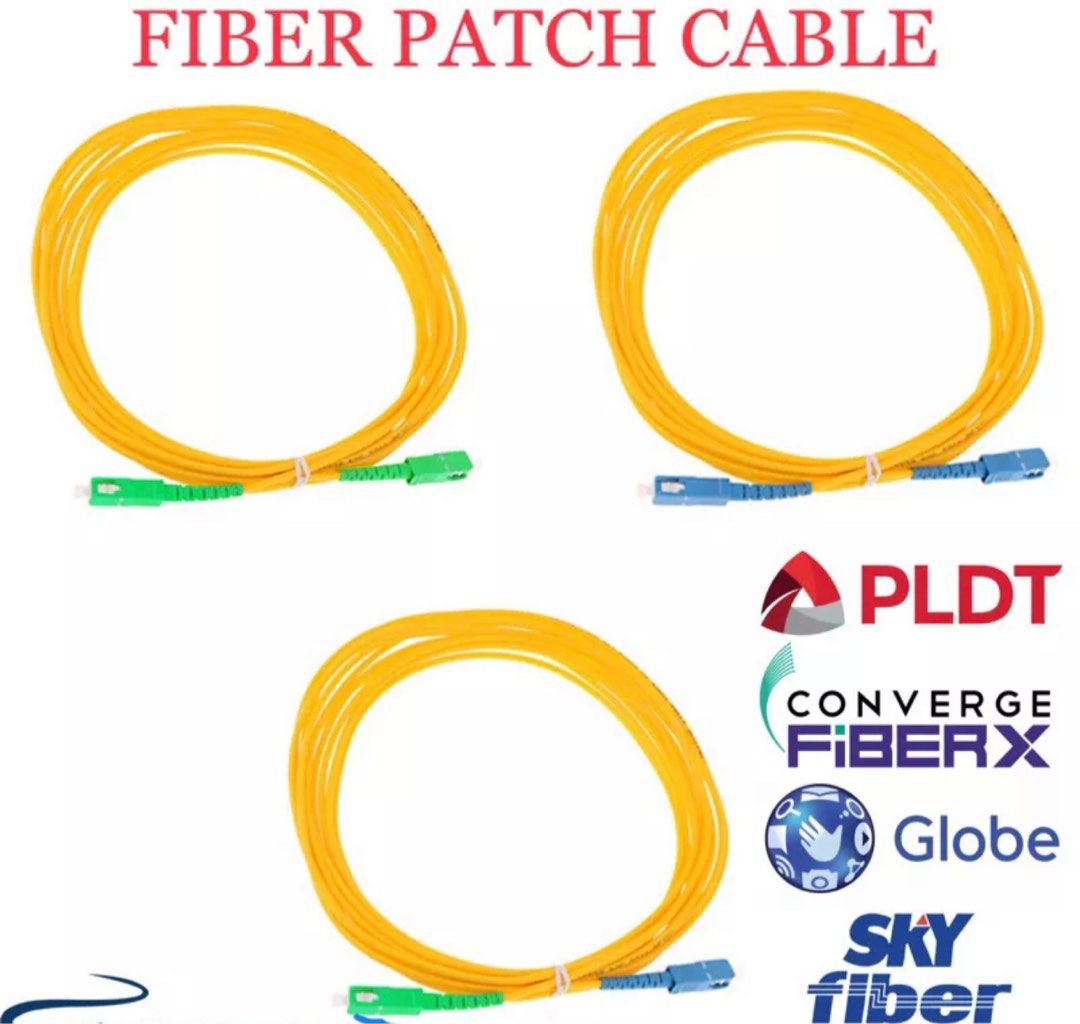 Fiber patch cord cable internet for pldt globe converge globe sky ...