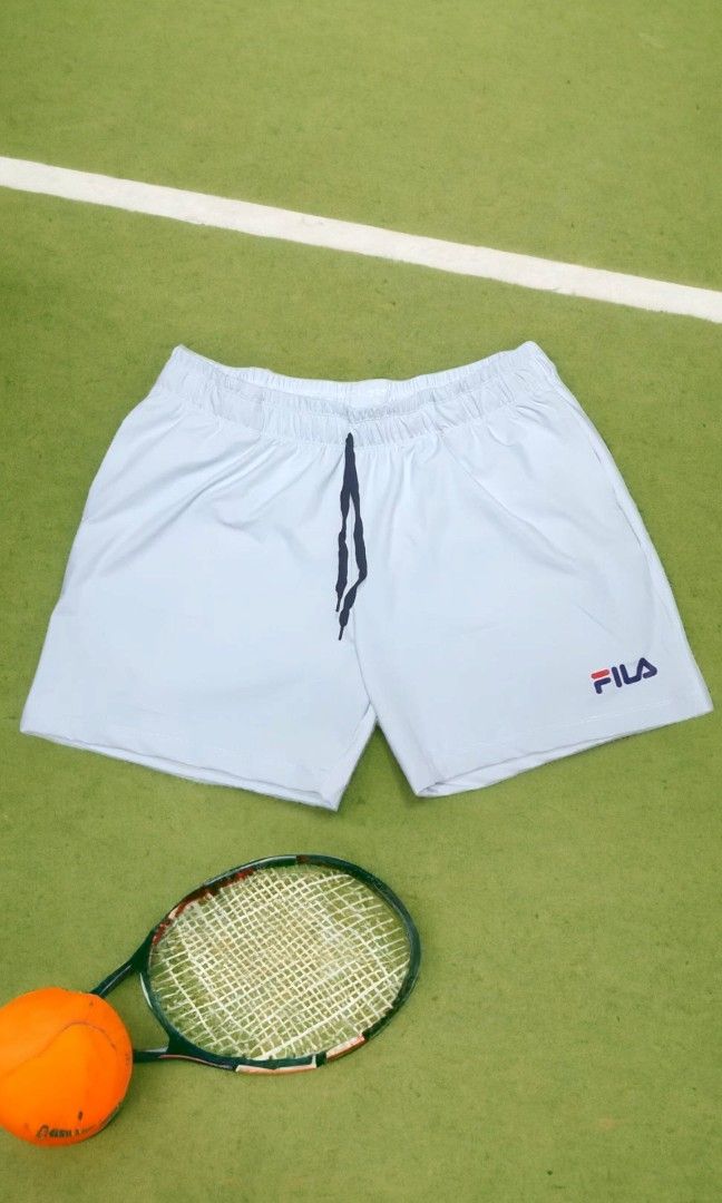 Mens white new arrivals fila shorts