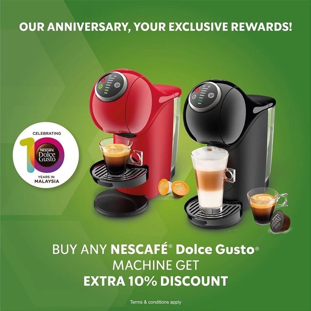 [Free Capsules] Nescafe Dolce Gusto Malaysia Coffee Machine Piccolo