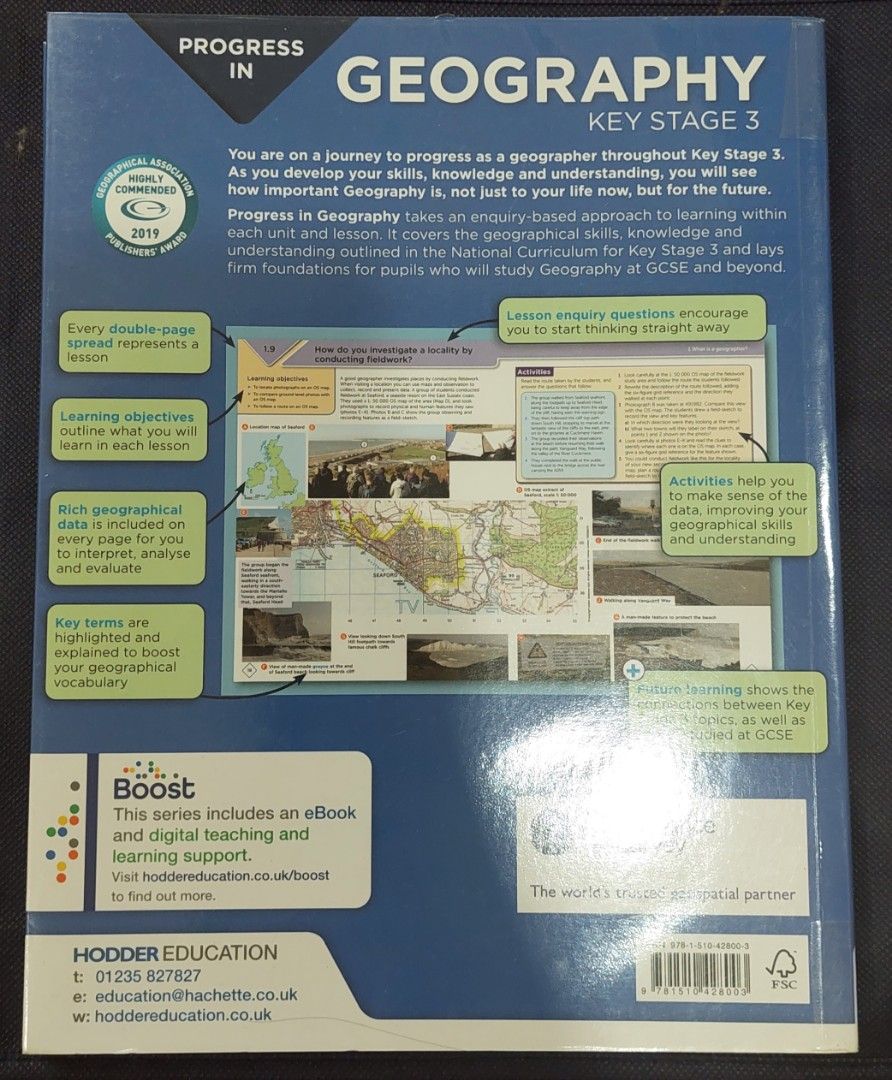 Geography Key stage 3, Hobbies & Toys, Books & Magazines, Textbooks on