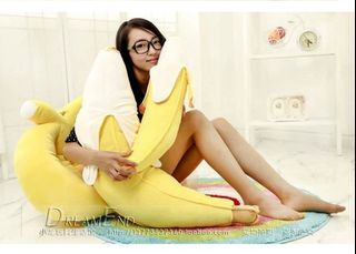 giant banana bolster/ plush toy