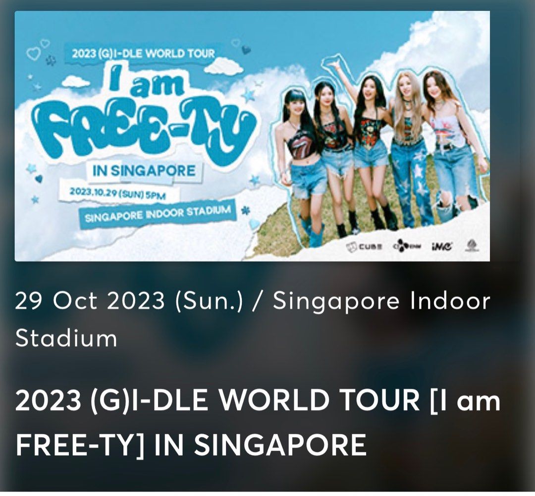 (G)IDLE World Tour, Tickets & Vouchers, Event Tickets on Carousell