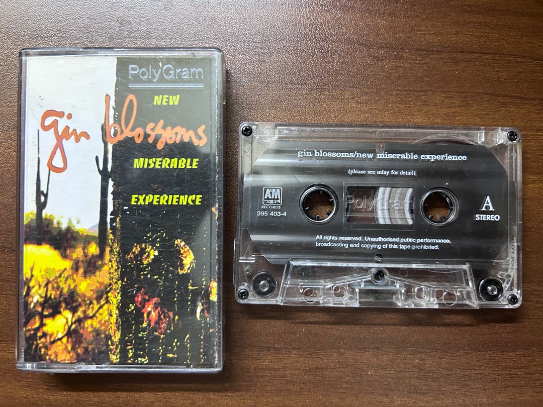 Gin Blossoms New Miserable Experience kaset tape 1992 Malaysian