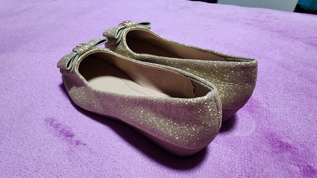 Girls gold sparkly shoes sale