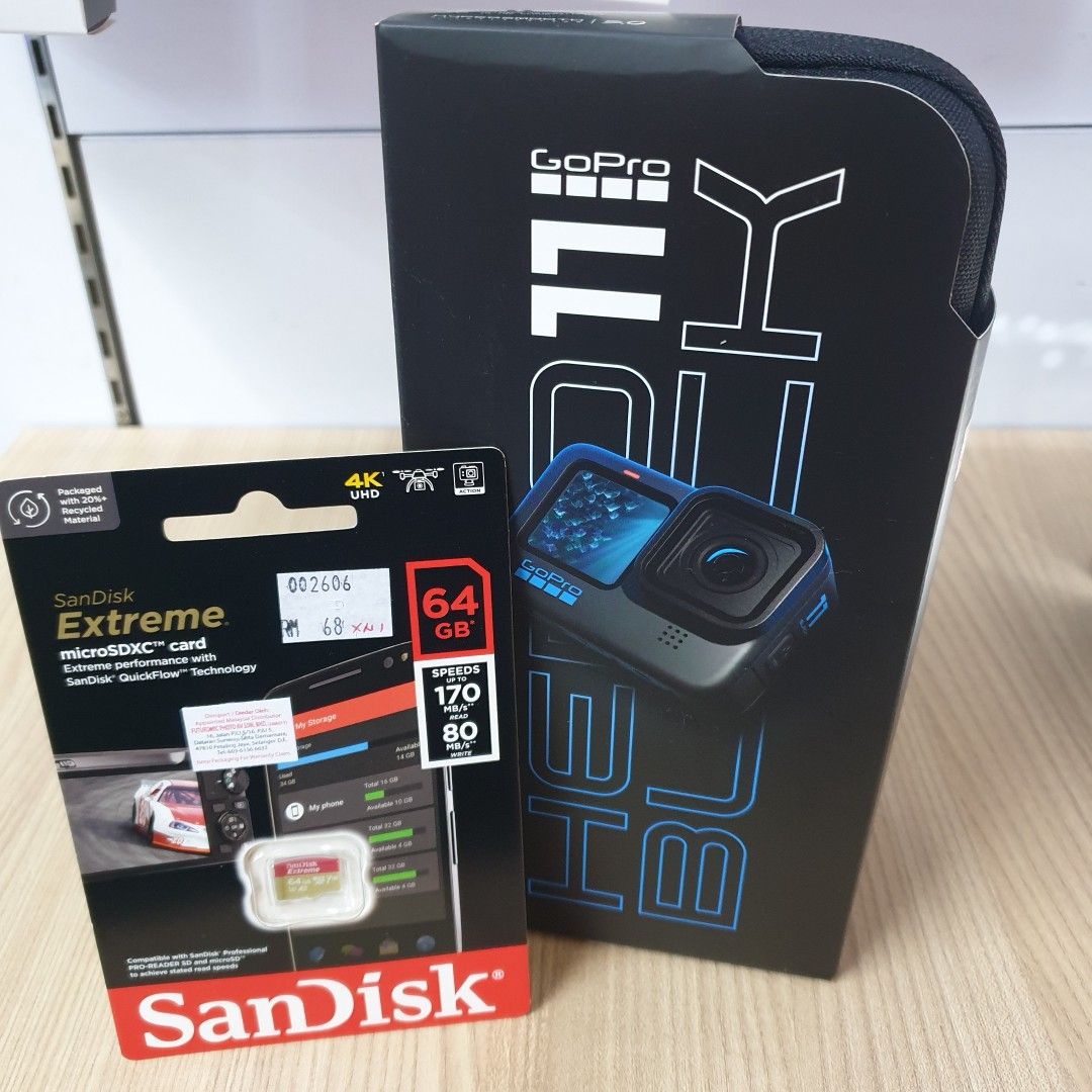 Vidéo SanDisk 64 Go Micro Extreme 4K meilleure carte SD UHD GoPro Hero 12  11 10
