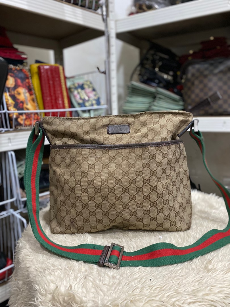 Gucci Canvas Sling Bag Luxury Bags Wallets on Carousell