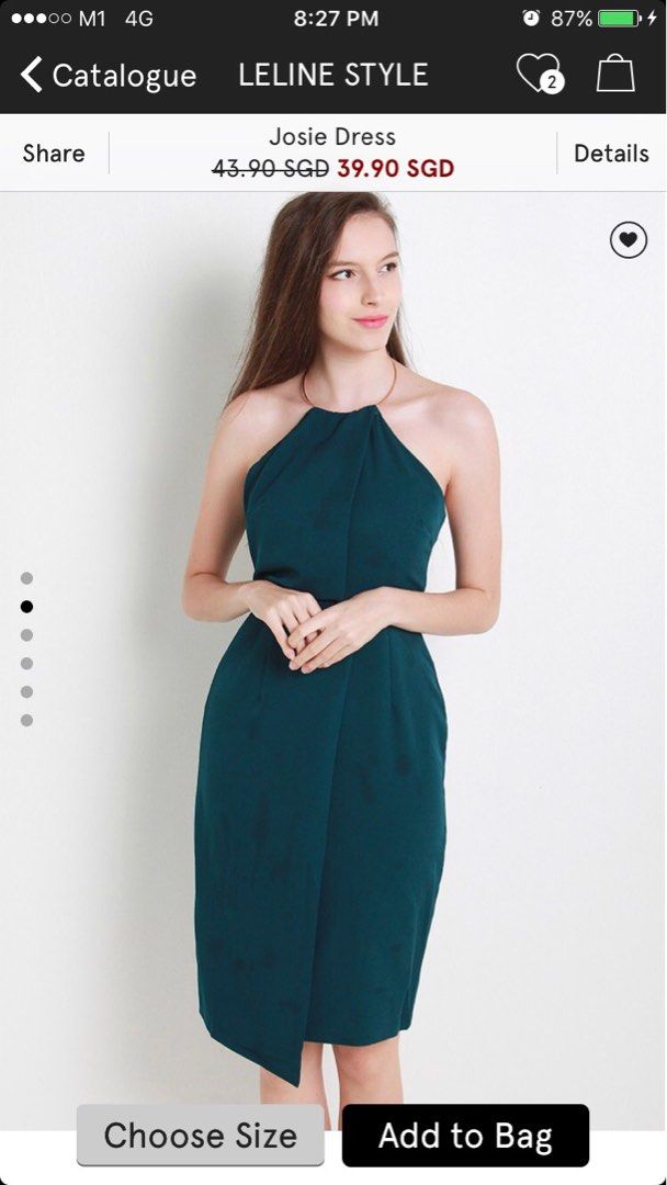 Halter neck emerald green dress, Women's Fashion, Dresses u0026 Sets, Dresses  on Carousell