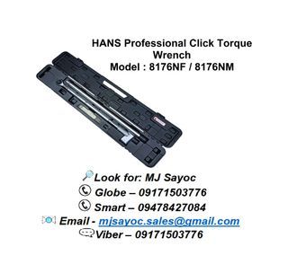 HANS Professional Click Torque Wrench Model : 8176NF / 8176NM