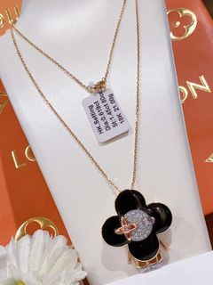 Louis Vuitton Vivienne Pendant Necklace 18k Tricolor Gold With