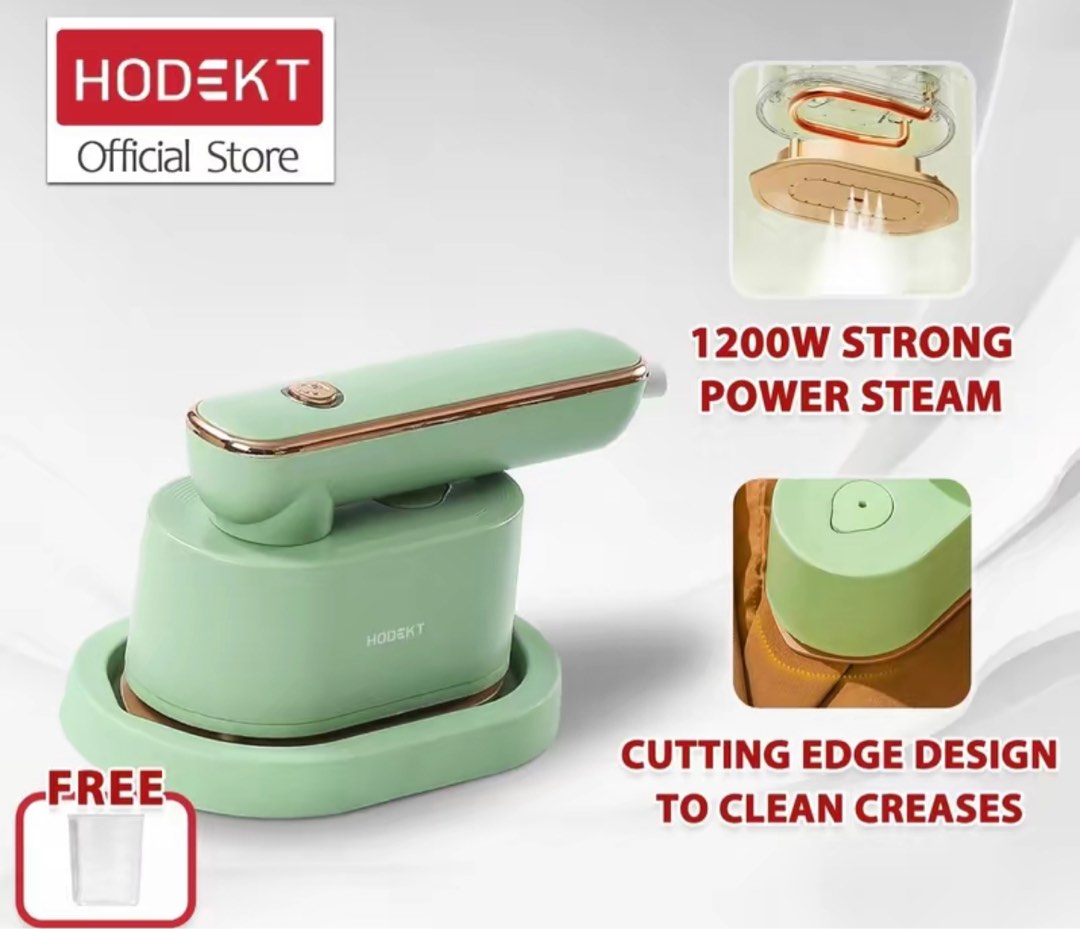 HODEKT 2 in 1 Steaming Iron, TV & Home Appliances, Irons & Steamers on