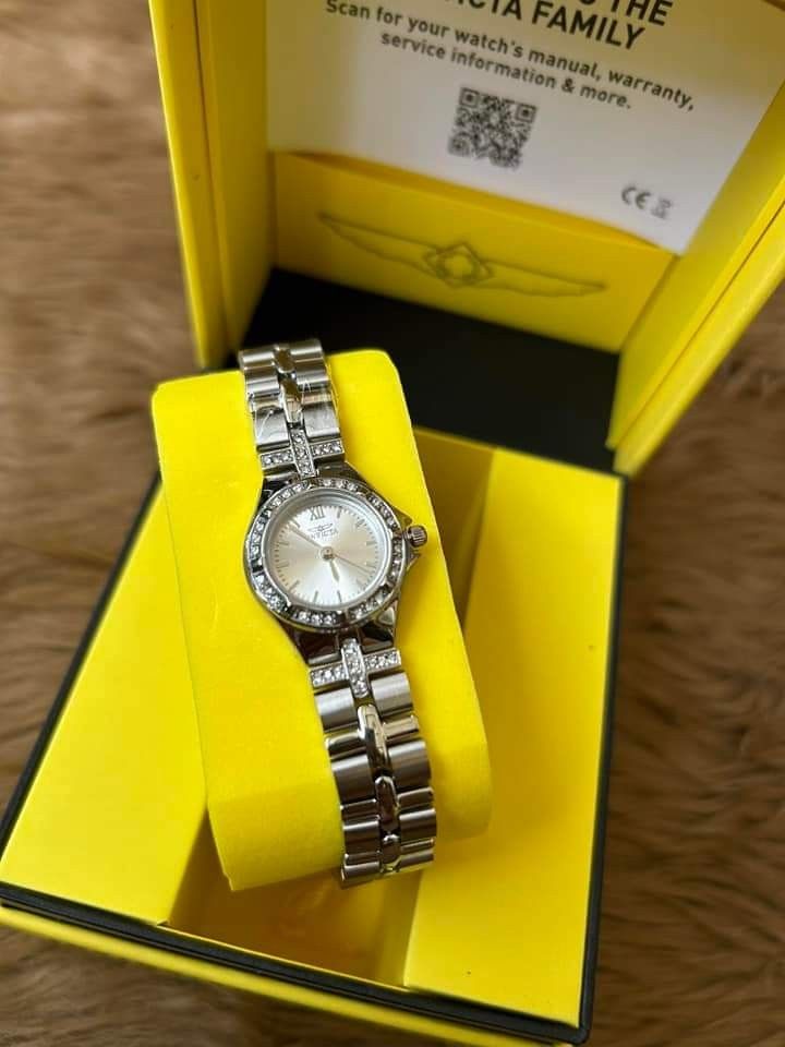 Silver invicta deals womens watches