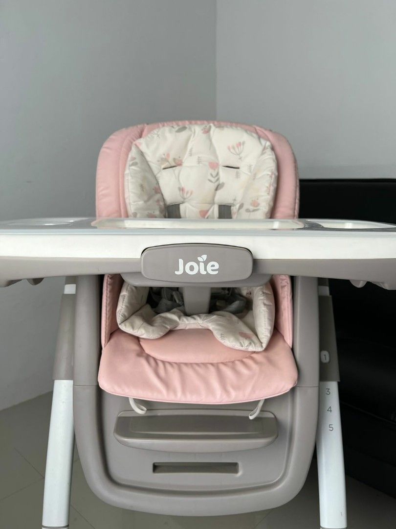 Joie high chair 2025 6 in 1 pink