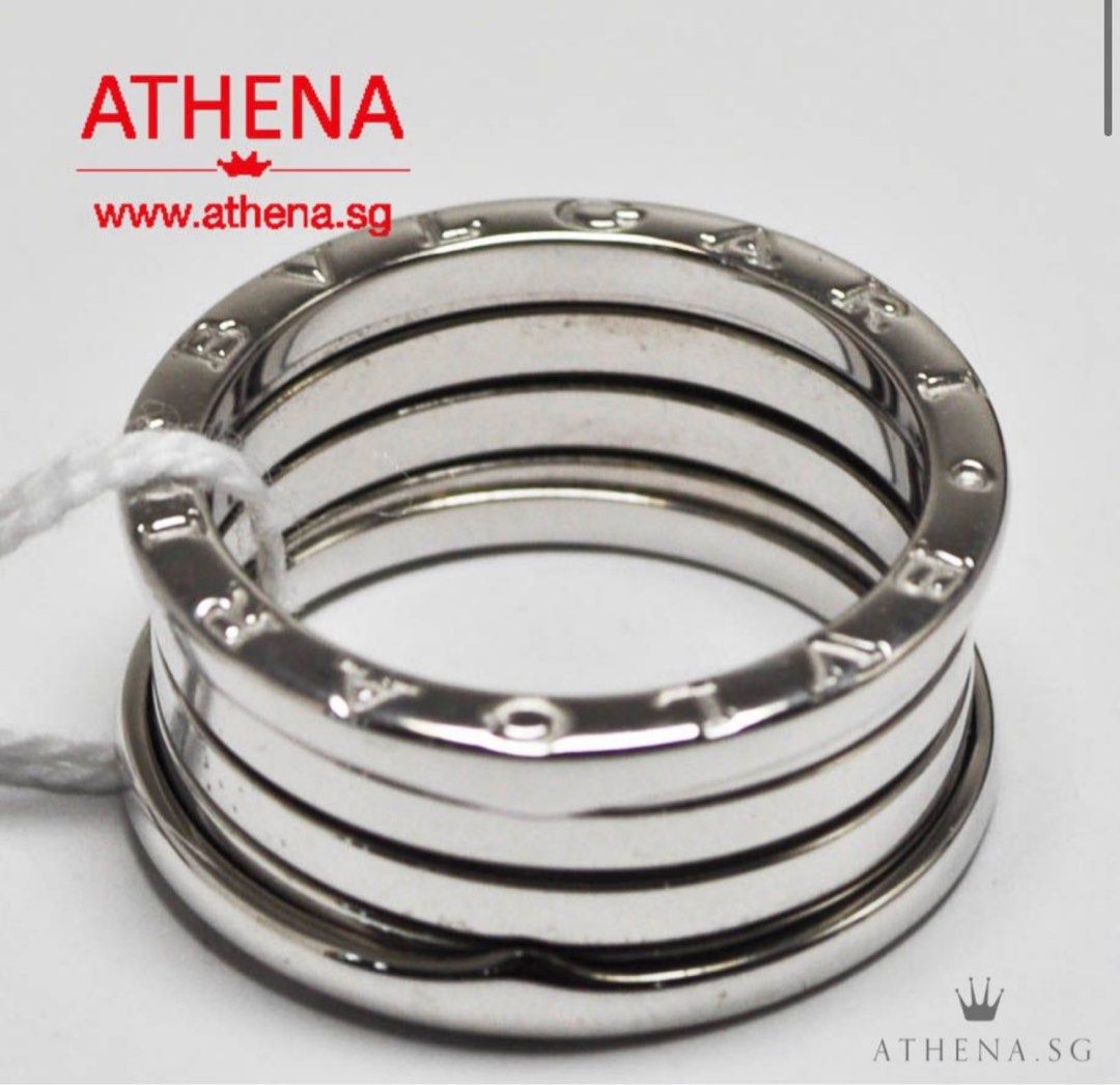 Bvlgari stainless steel ring sales