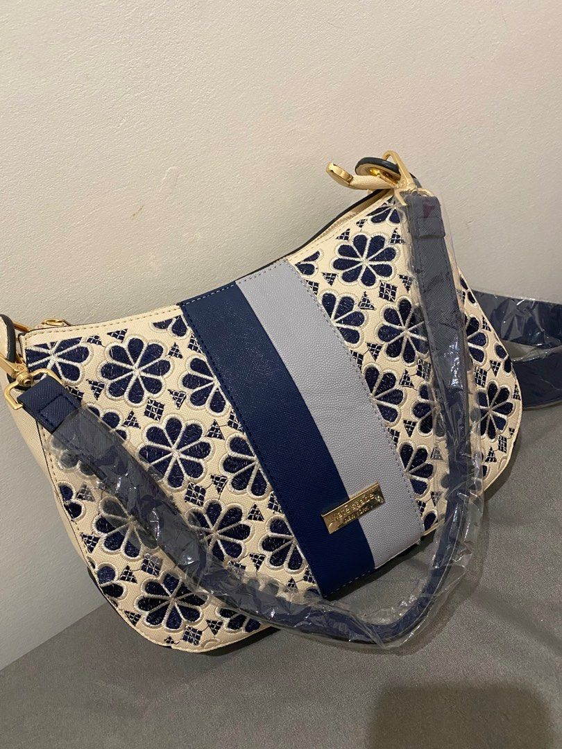 Kate Spade Flower Jacquard Small Convertible Shoulder Bag Made in