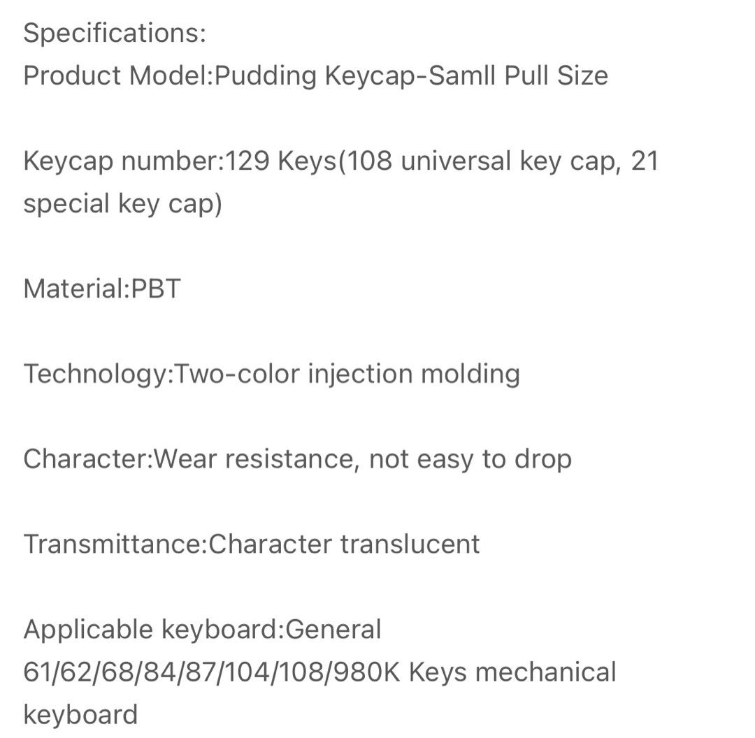 Keycaps for Mechanical Keyboard (Category: Computer Keyboard) located in Pasig City. Submitted by haniarue (Listing ID 1253281697, Image 3). Description: new gcash or bpi Pinagbuhatan, Pasig city.