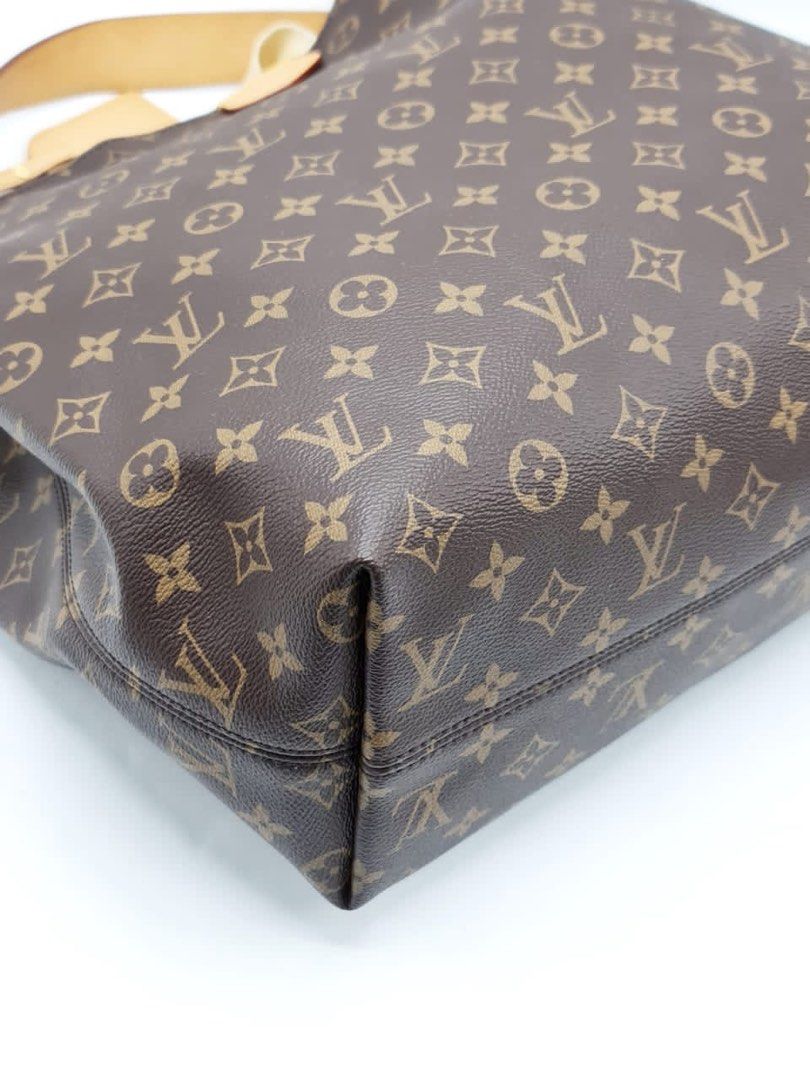 LOUIS VUITTON TUILERIES MM EBENE BROWN RED MONOGRAM CANVAS GHW