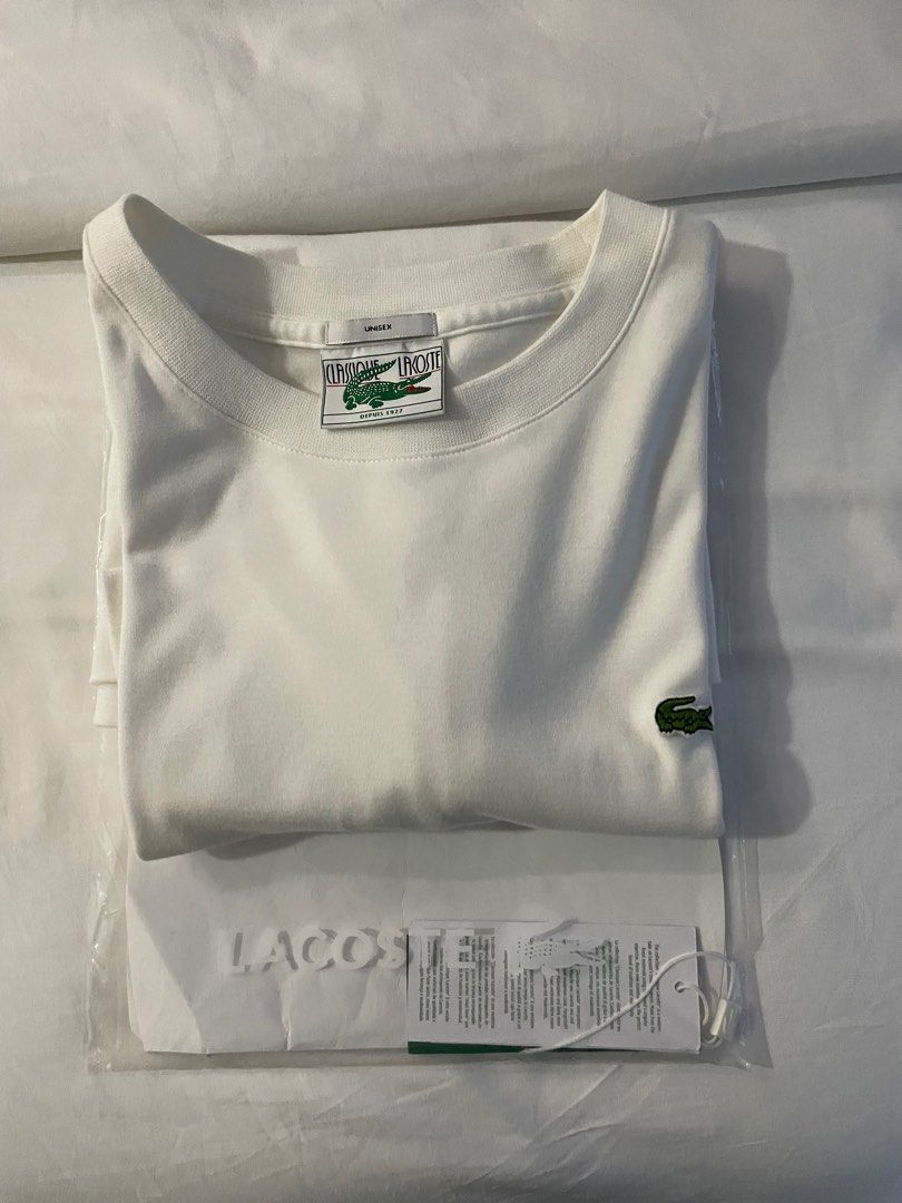 Lacoste logo tee Men s Fashion Tops Sets Tshirts Polo