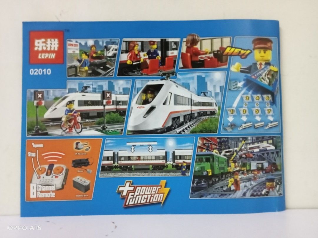 Lepin Cities High Speed Passenger Train Assembled, Hobbies & Toys ...