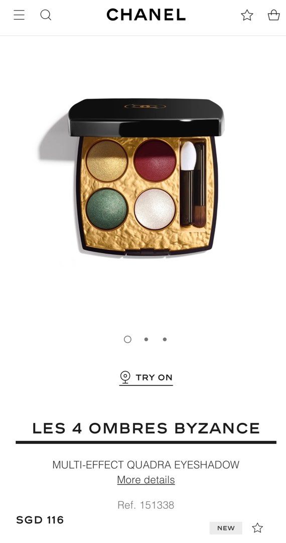 Chanel returns with a Baroque inspired Les 4 Ombres Byzance collection -  The Glass Magazine