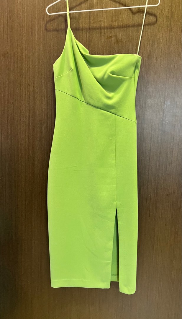 green emerald velvet dress Likely Jenny Dress in Sage main image 0