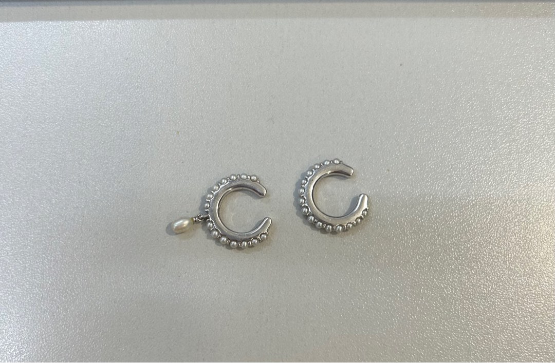 LINKS OF LONDON Orbs White Pearl Ear cuffs SF
