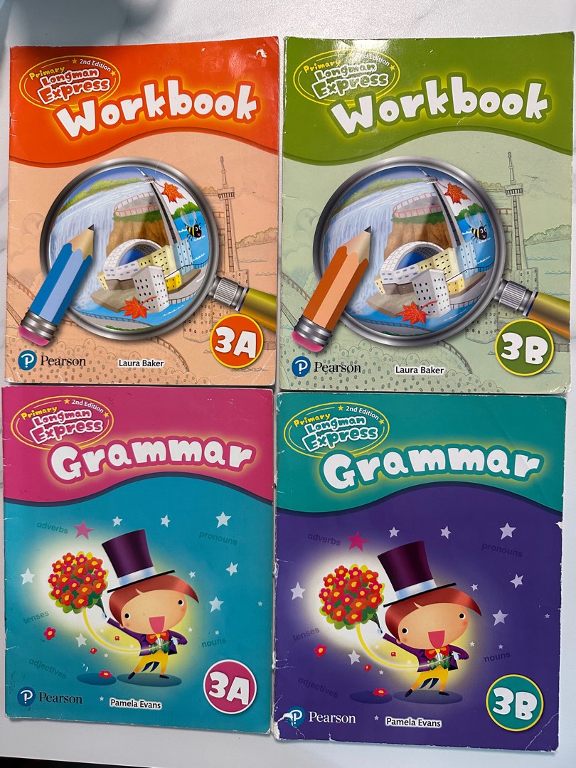 Longman Express Workbook 3A 3B, Grammar 3A 3B, 興趣及遊戲, 書本 & 文具, 教科書 ...