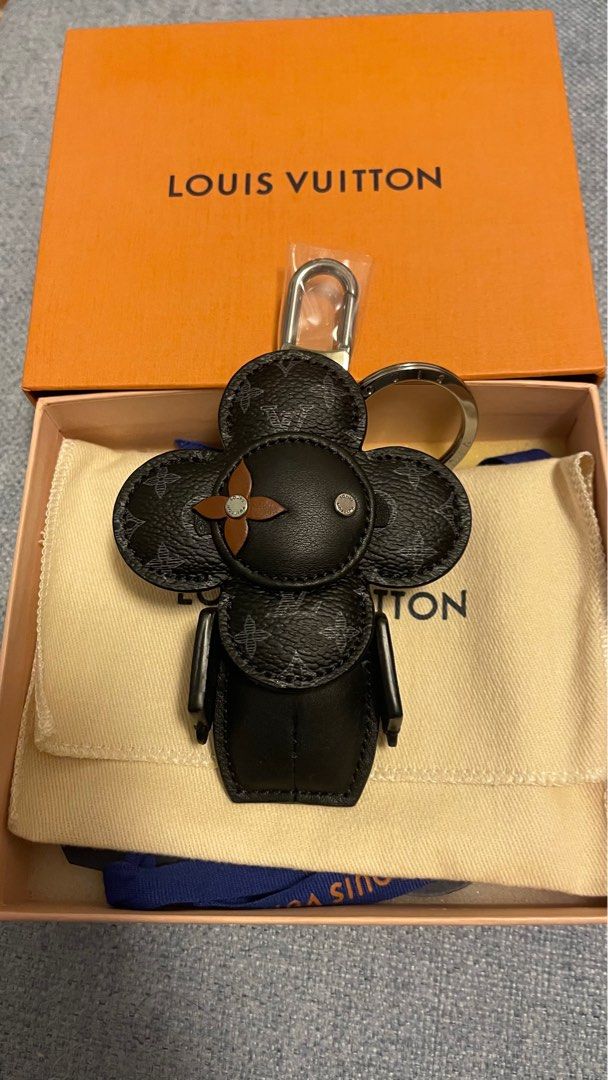 Louis Vuitton LV Knot Bag Charm & Key Ring - Black Keychains