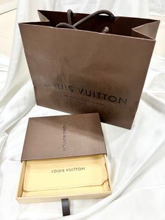 Authentic LOUIS VUITTON Empty Brown Shopping Gift Paper Bag
