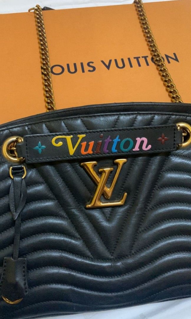 Louis Vuitton Black Quilted New Wave Chain Tote Bag