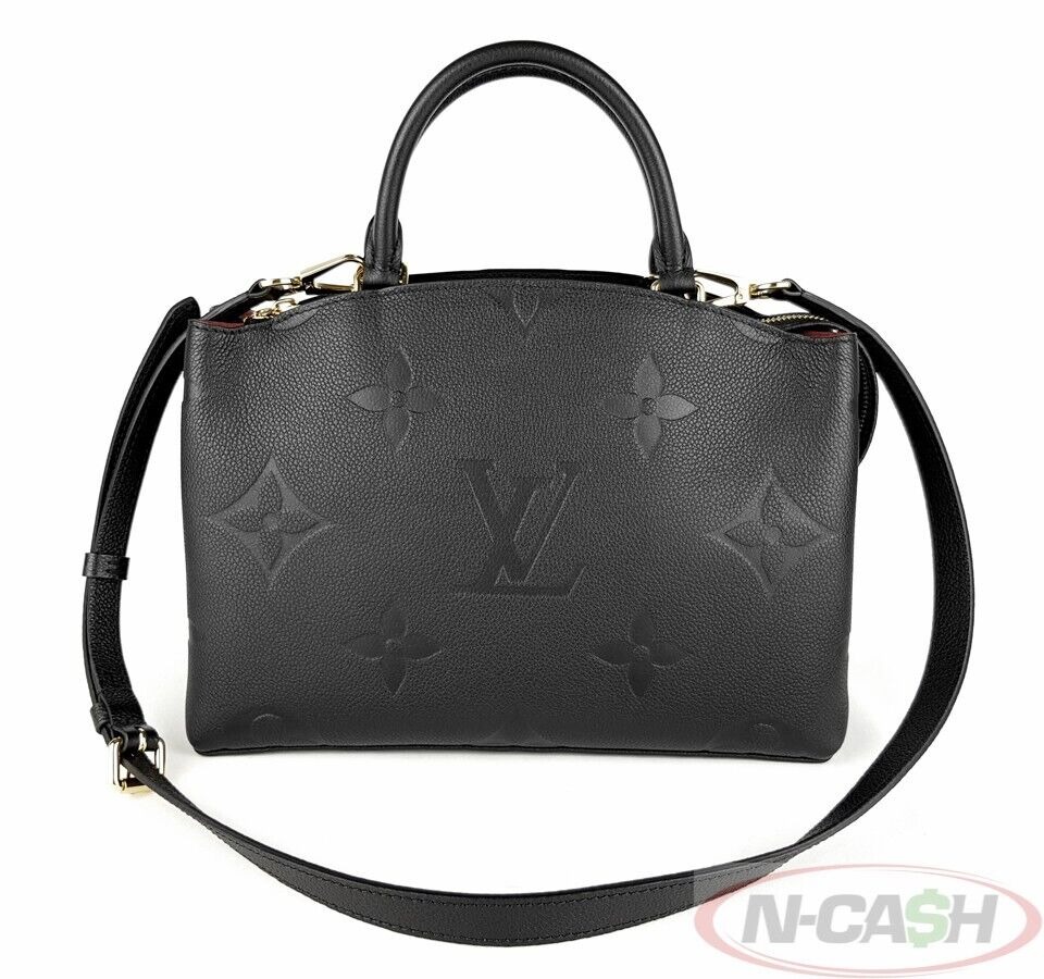 Louis Vuitton Petit Palais Empreinte Leather Black/Beige in Coated