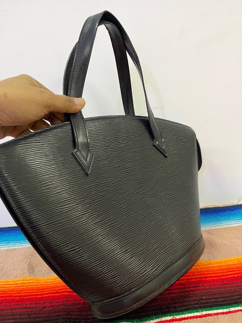 Black Louis Vuitton Epi Saint Jacques GM Long Strap Tote Bag