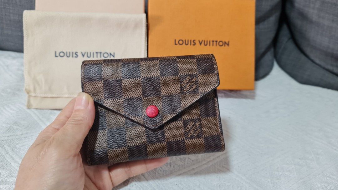 Louis Vuitton, Bags, Copy Louis Vuitton Victorine Wallet Monogram Rose  Ballerine Great Condition
