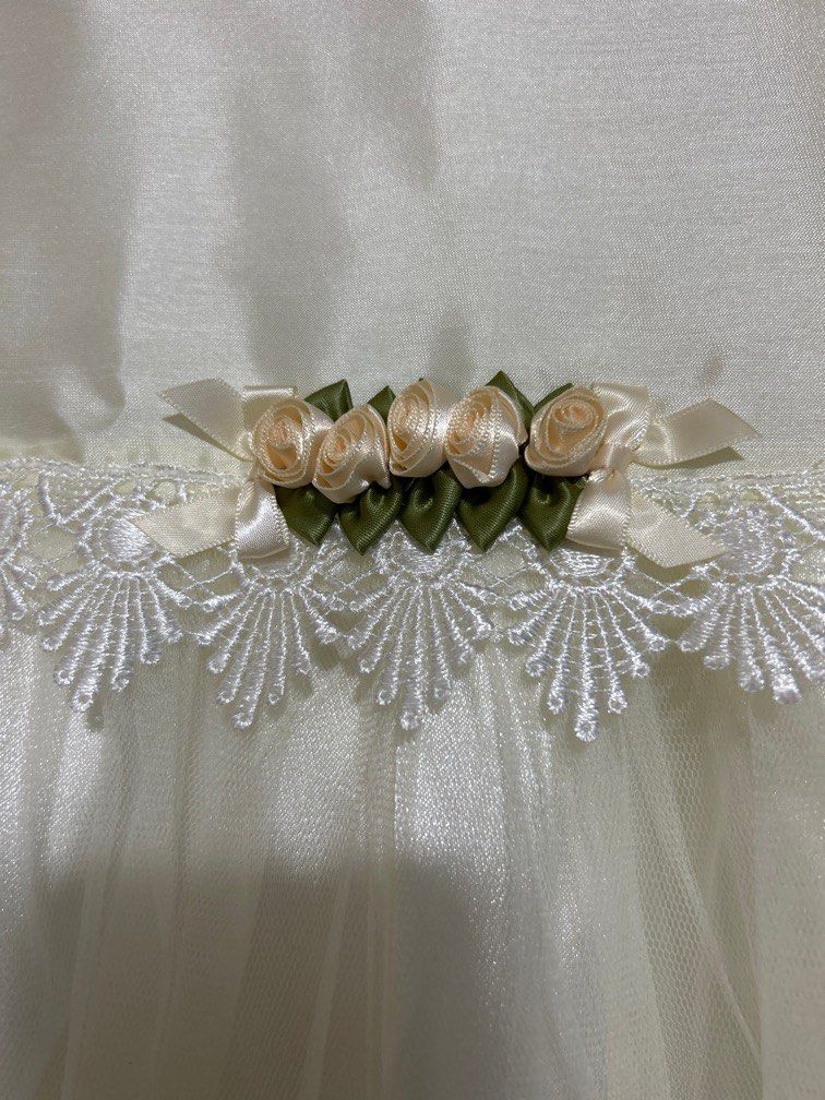 White and silver flower girl sale dresses