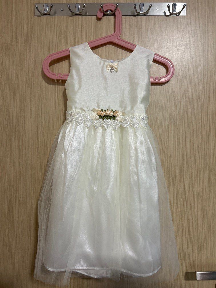 Lovely lace white gown flower girl dress Babies Kids Babies