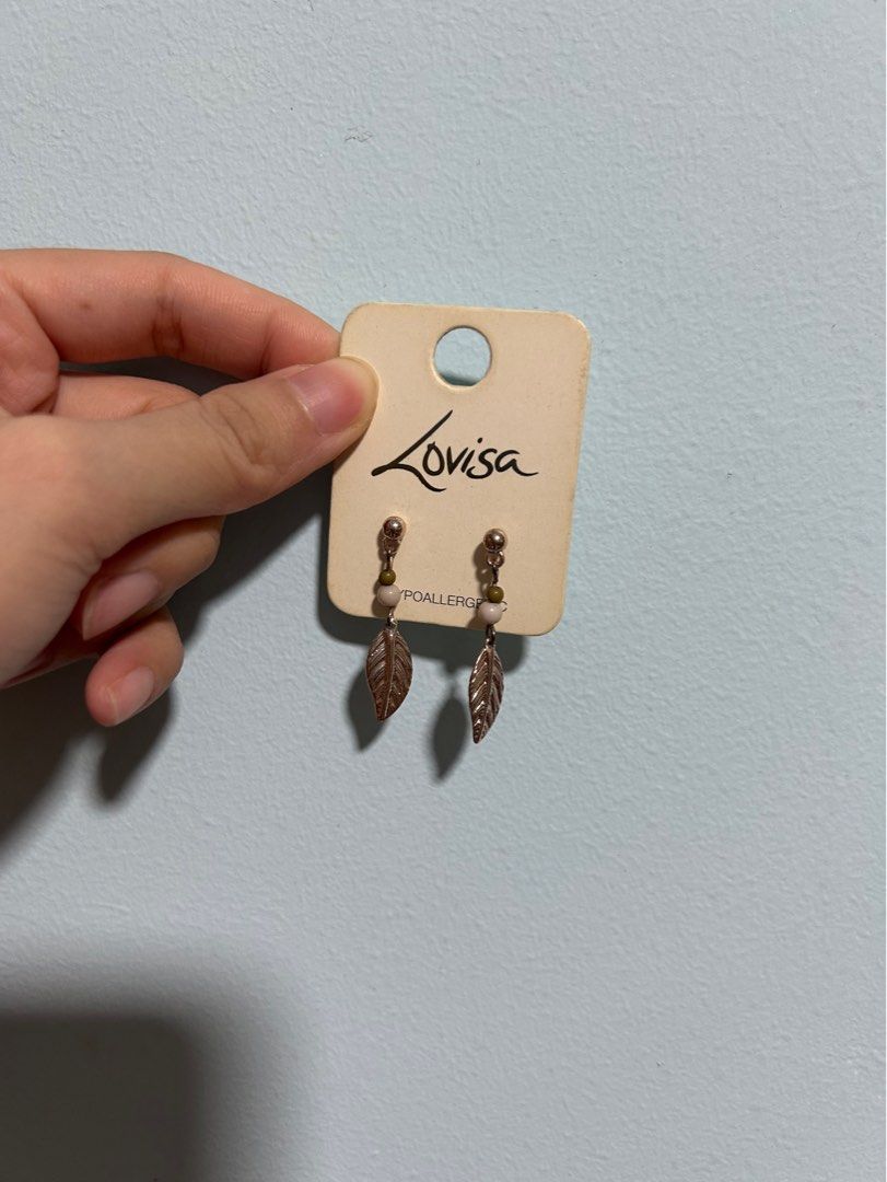 Lovisa leaf Earrings Women s Fashion Jewelry Organisers