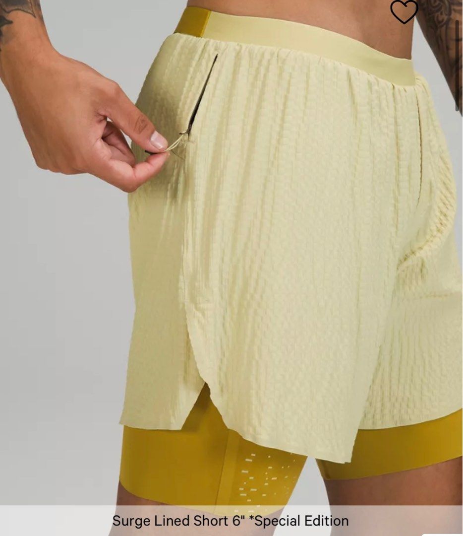 Gymshark Power Washed 5 Shorts - Sunny Yellow