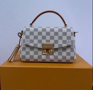 Auth LOUIS VUITTON Hampstead MM N51206 Azur Damier Unclear