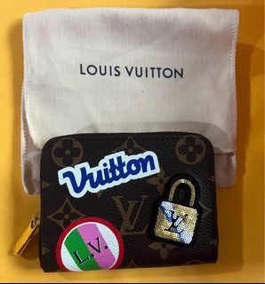 Authentic LOUIS VUITTON Monogram Eclipse Zippy coin purse Vertical M81662  coi 