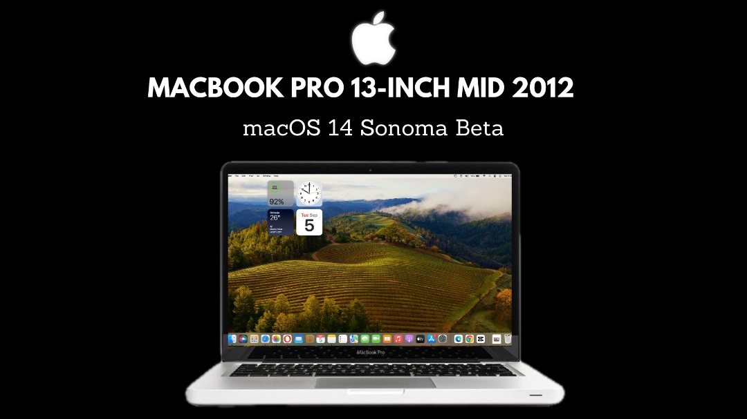 完成品 MacBook A1278 PRO PRO 2012 16gb 13 Sonoma SSD256GB 16GB i5 ...