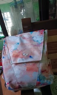 MAH Young Tie-dye School Bag Harajuku Style Portable Waterproof Laptop Backpack