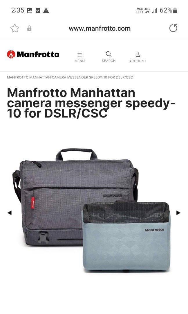 Manfrotto Manhattan Camera Messenger Speedy-30 for Dslr