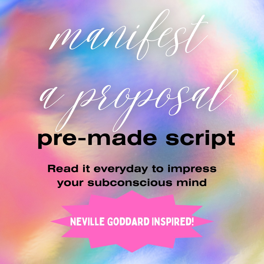 Manifestation Script | Manifest a proposal from your SP (woman's pov ...