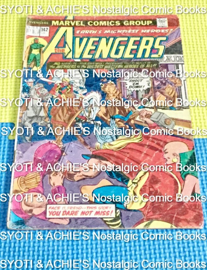 Marvel Comics Avengers Issue No. 142 (Category: Comics & Manga) located in Bacoor. Submitted by syotiachiesnostalgiccollection (Listing ID 1253165376, Image 1). Description: 💙💛💙 For AUCTION SALE ❗️❗️❗️ Open 4 BIDDING ❗️❗️❗️ ✨✨✨VINTAGE / CLASSIC Comic Books 📘📘📘📘📘 Marvel Comics Avengers Issue No. 142 Publish Date: Dec 30, 1975 Items in GOOD/ FAIR Condition* Please MANAGE your Expectations Yellowing of pages common Issue due to age ( 45 - 48