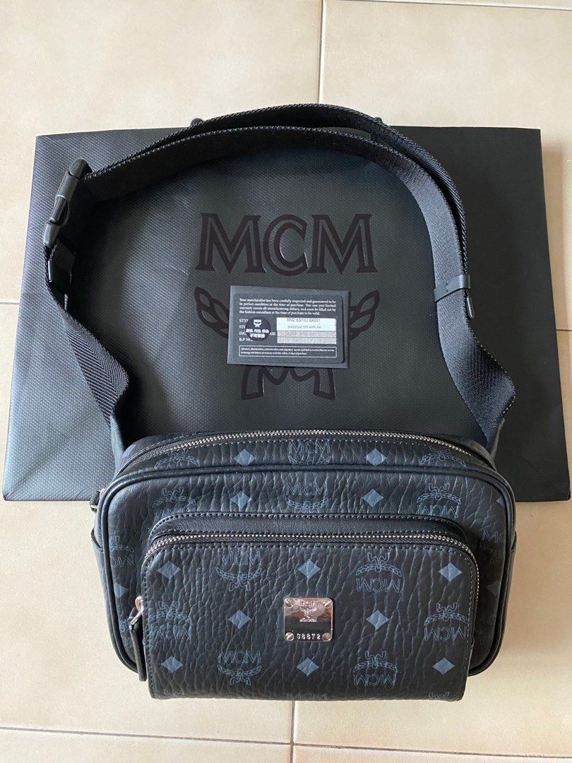 Mcm Fursten belt bag in visetos