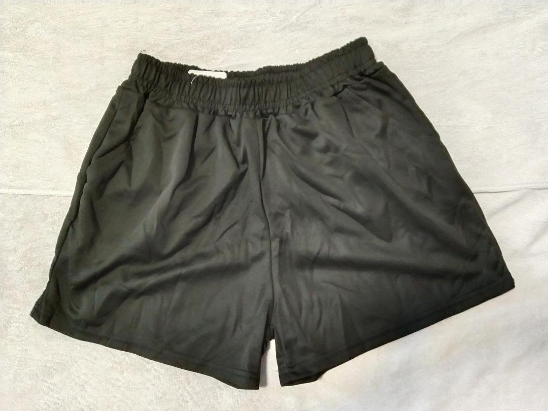 Mens black nylon shorts sales