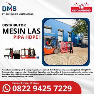 Mesin Penyambung Pipa Hdpe 450 - 800mm